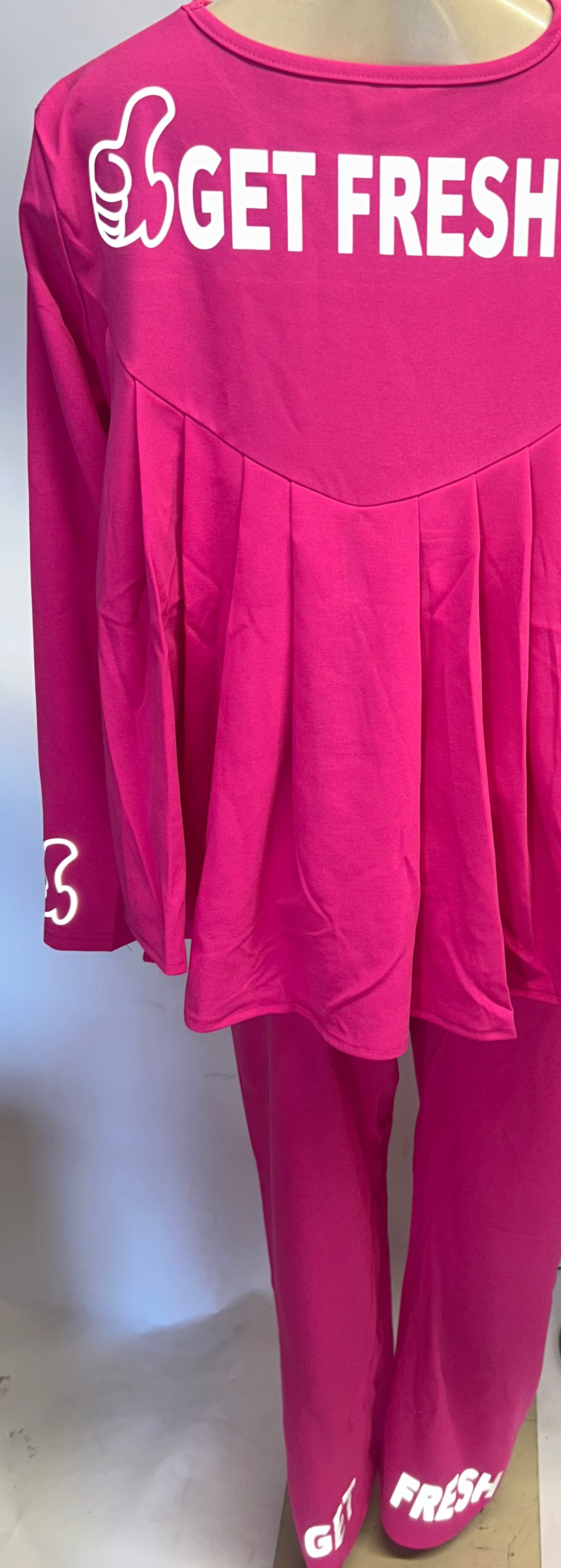 Pink GET FRESH OR GET LOST Two Piece Reflector