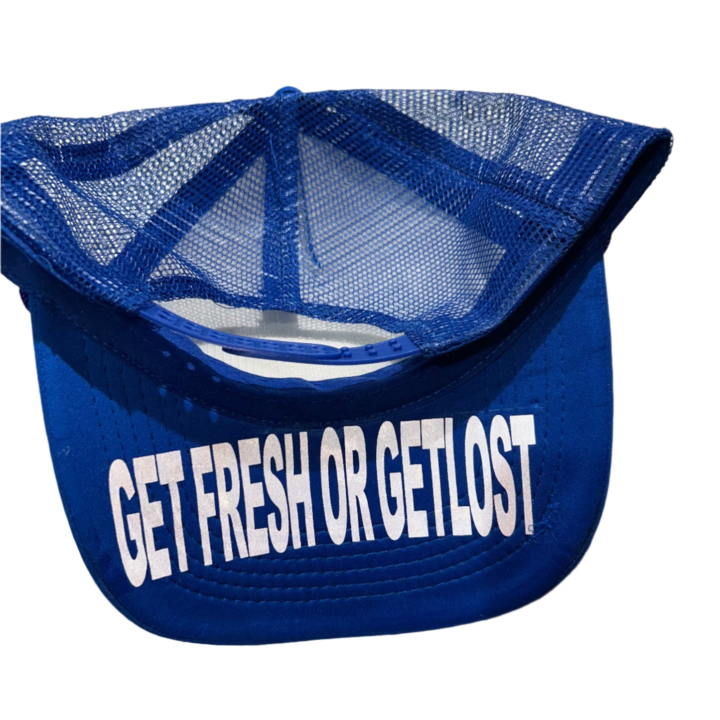 Blue GET FRESH OR GET LOST Hat With Reflector