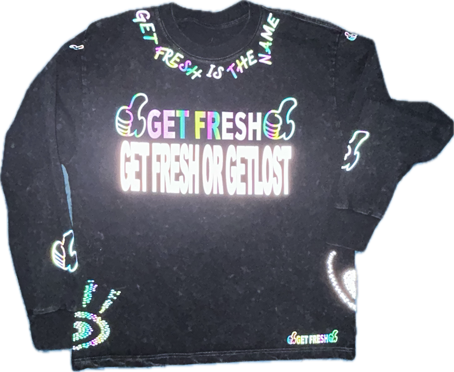 Gray GET FRESH OR GET LOST Two-Piece