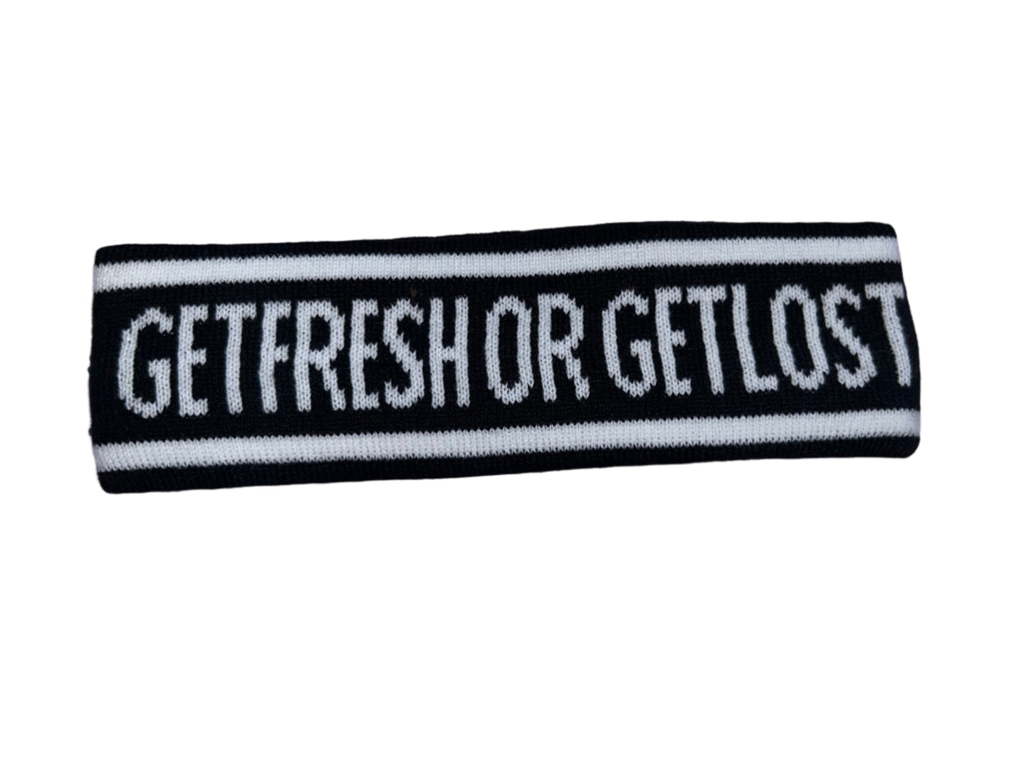 GET FRESH OR GET LOST Black Headbands