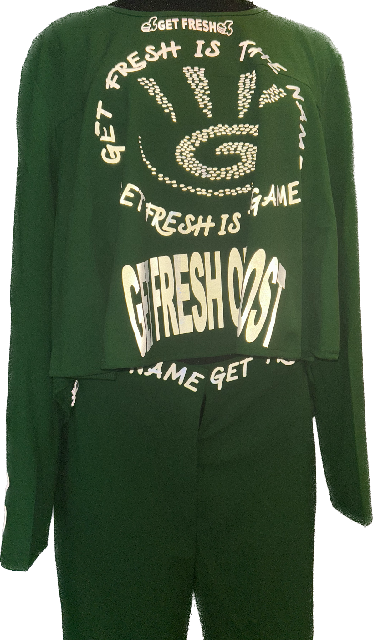 Green GET FRESH OR GET LOST Two Piece Reflector