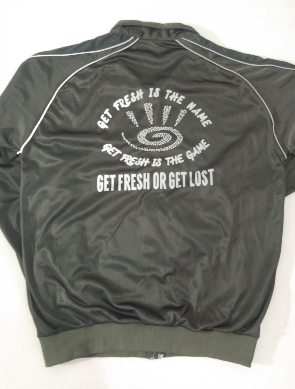 Gray GET FRESH OR GET LOST Reflector Tracksuit