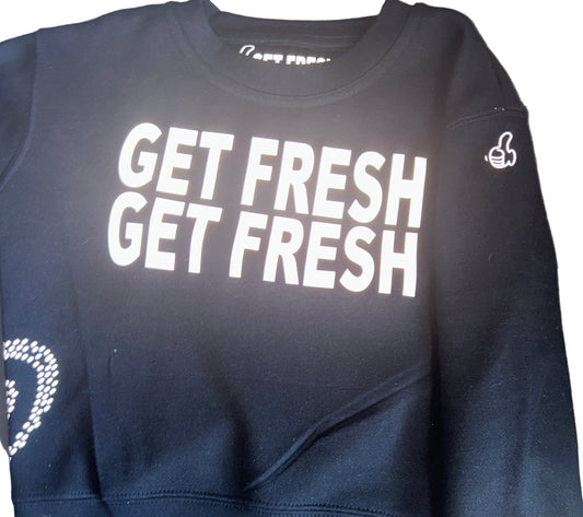 Black Kids GET FRESH OR GET LOST Sweat-Shirt With Reflector