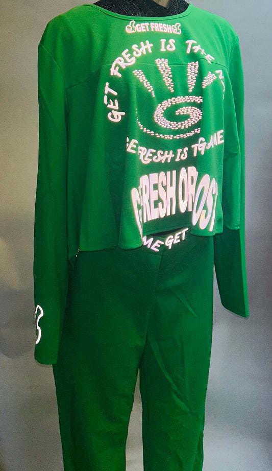 Green GET FRESH OR GET LOST Two Piece Reflector