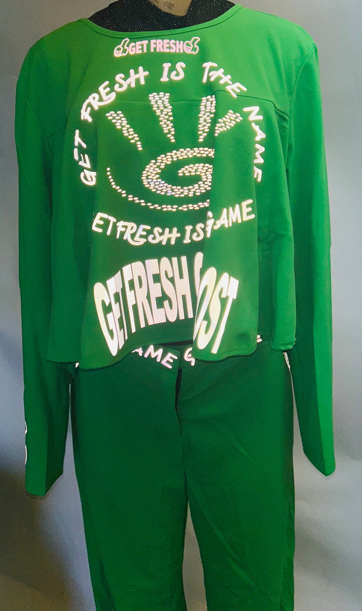Green GET FRESH OR GET LOST Two Piece Reflector