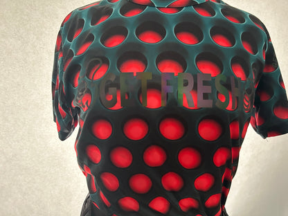 Black GETFRESH OR GETLOST Jumper With Red Rhinestone Embroidery