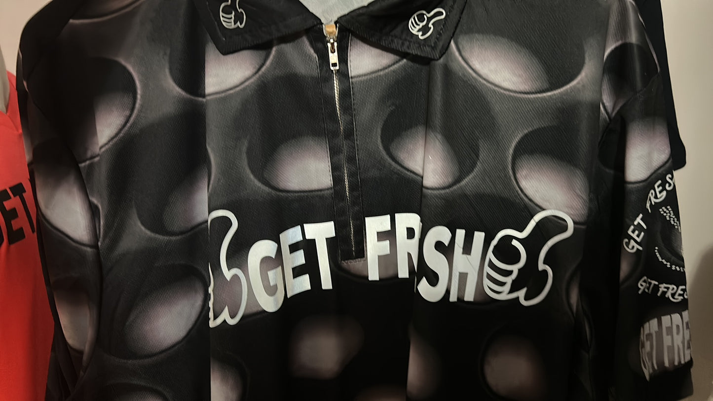 Gray & Black GET FRESH OR GET LOST Two Piece Reflector
