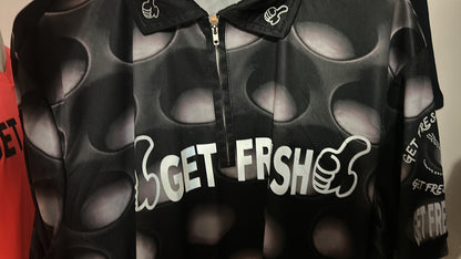 Gray & Black GET FRESH OR GET LOST Two Piece Reflector