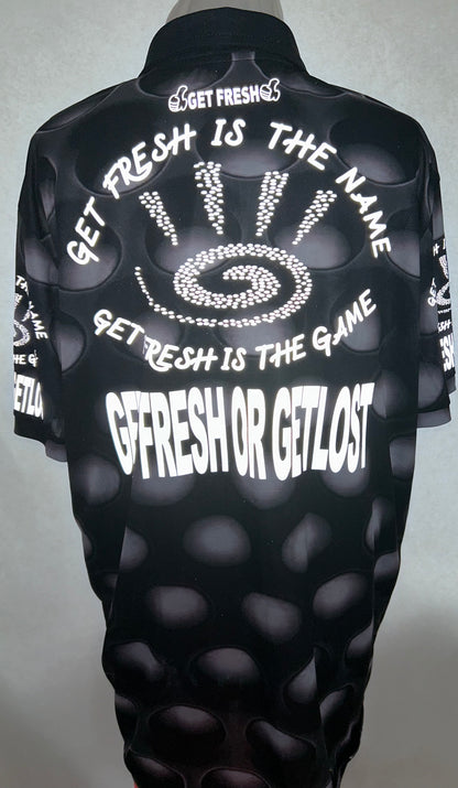 Gray & Black GET FRESH OR GET LOST Two Piece Reflector