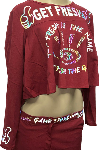 Red GET FRESH OR GET LOST Two Piece Reflector