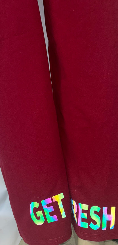 Red GET FRESH OR GET LOST Two Piece Reflector
