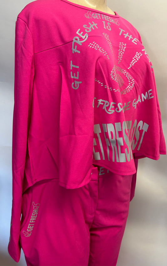 Pink GET FRESH OR GET LOST Two Piece Reflector