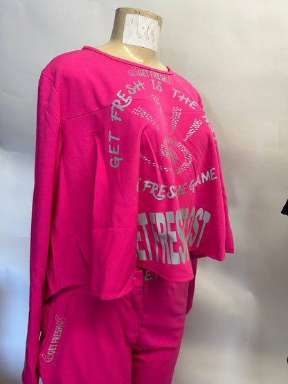 Pink GET FRESH OR GET LOST Two Piece Reflector