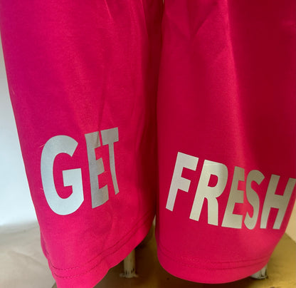 Pink GET FRESH OR GET LOST Two Piece Reflector