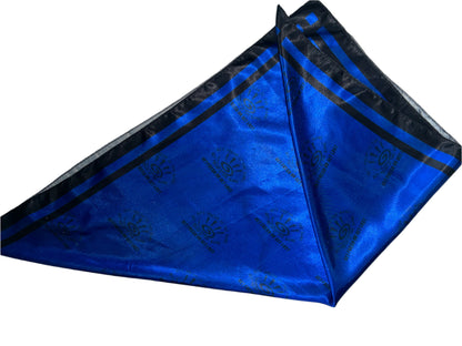 Royal Blue GET FRESH OR GET LOST Scarf With Black Outline