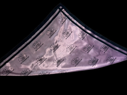 Pink GET FRESH OR GET LOST Scarf With Black Outline