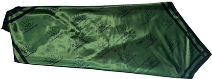 Green GETFRESH OR GET LOST Scarf With Black Outline