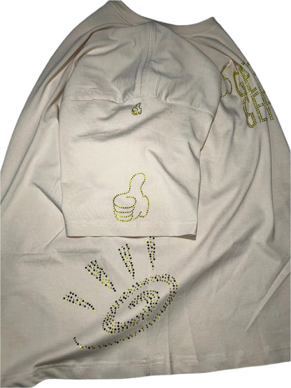 Cream GET FRESH OR GET LOST Shirt & Shorts With