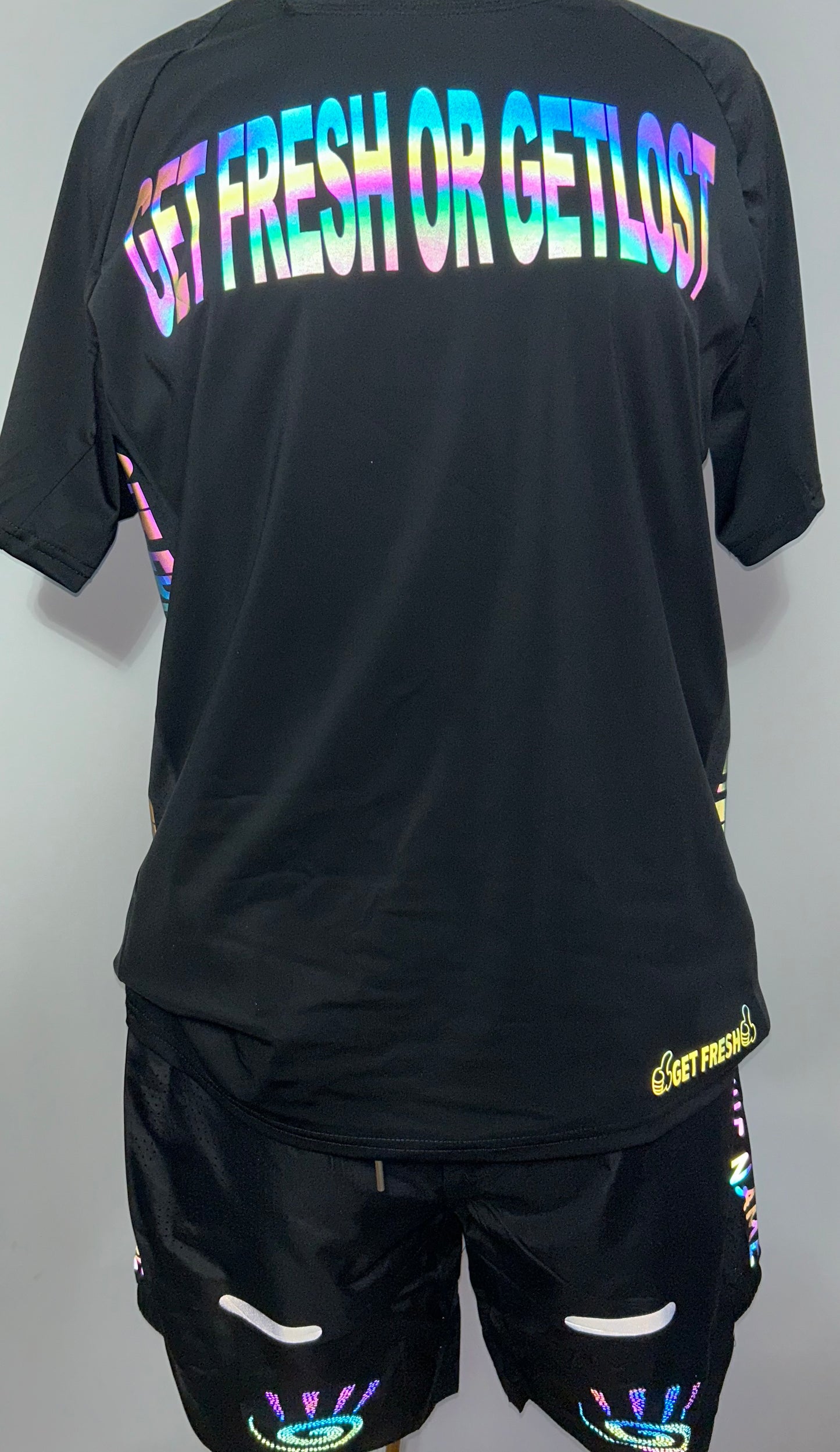 GET FRESH OR GET LOST Colored Reflector Two-Piece Set