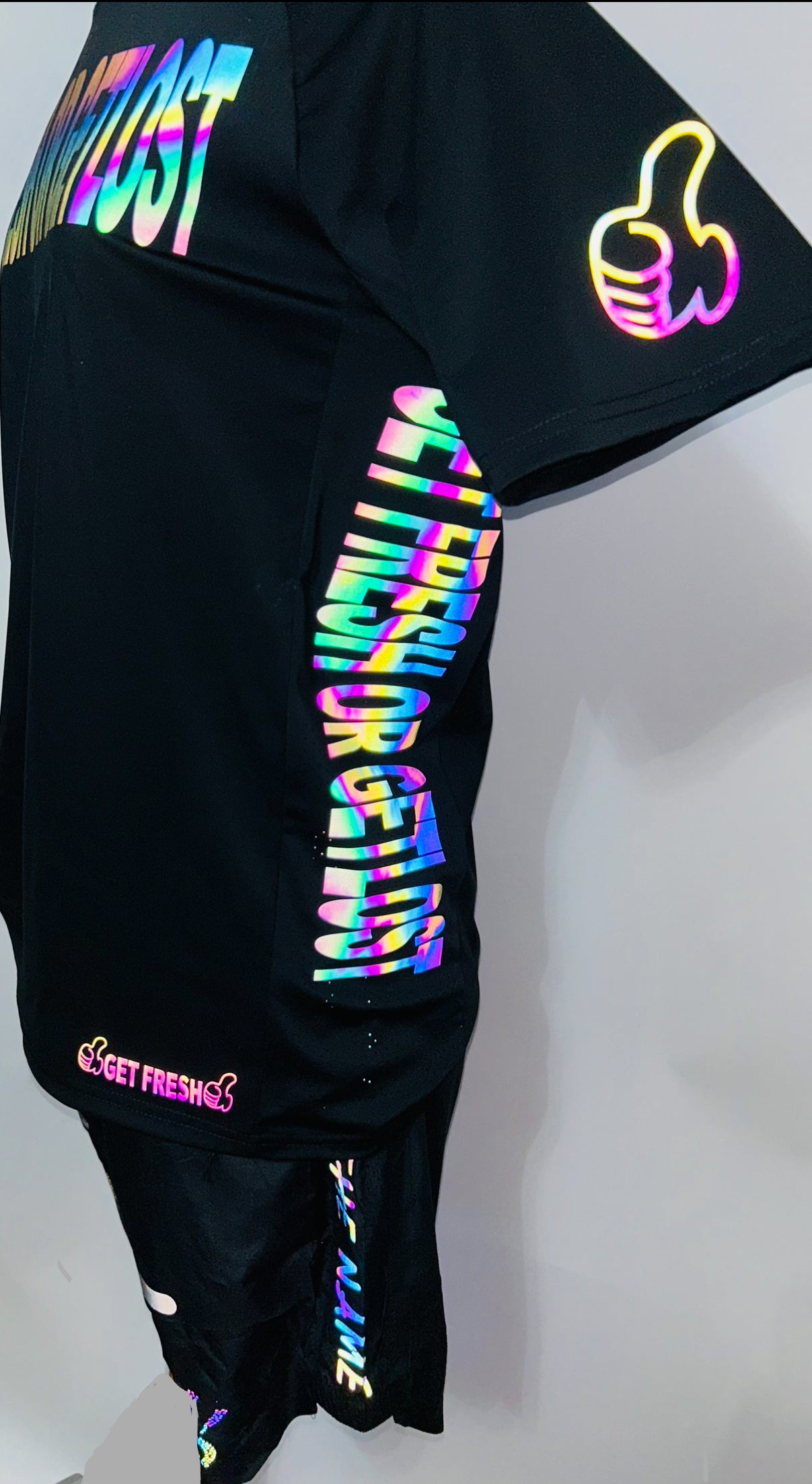 GET FRESH OR GET LOST Colored Reflector Two-Piece Set