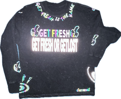 Gray GET FRESH OR GET LOST Two-Piece