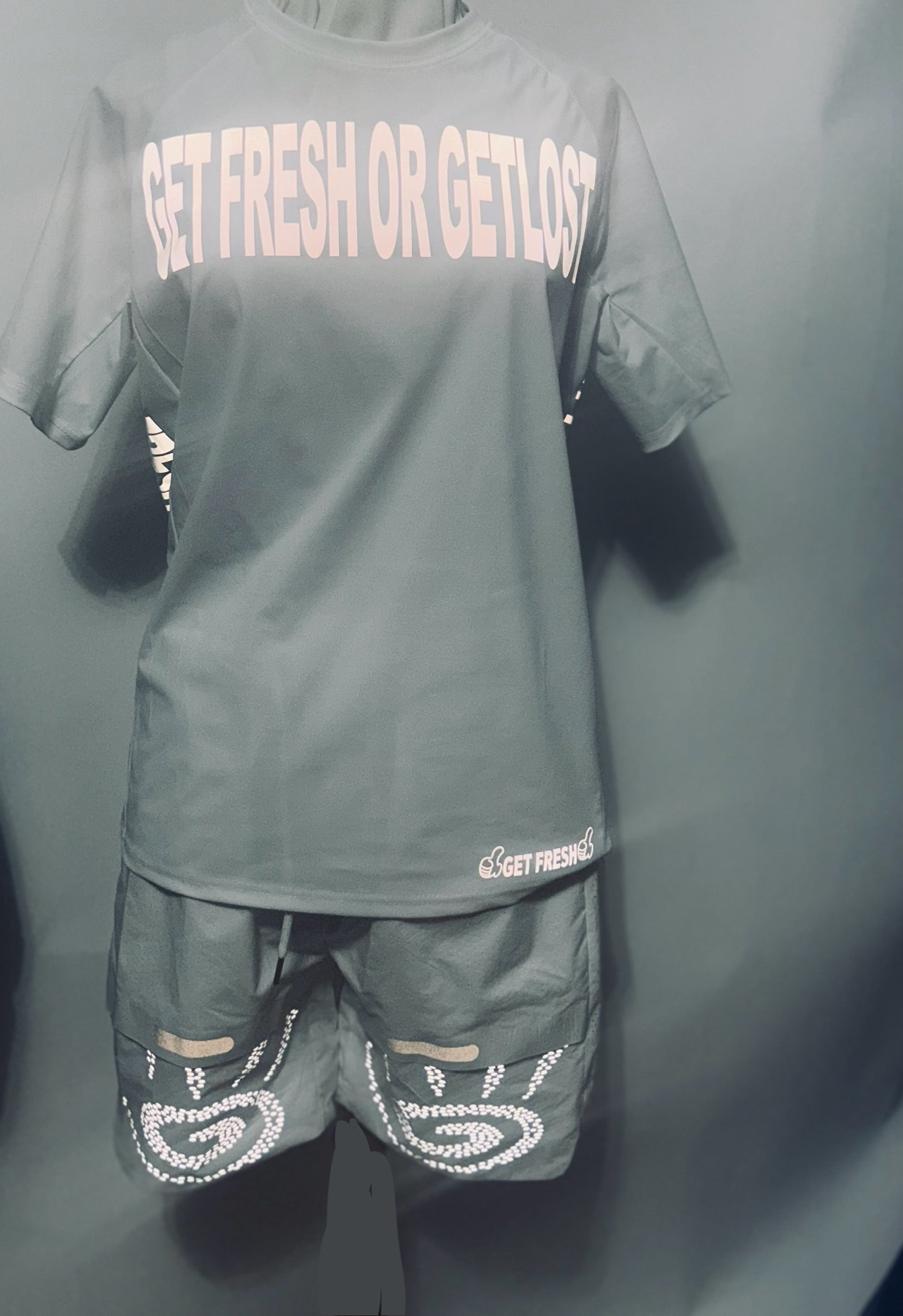 GET FRESH OR GET LOST Colored Reflector Two-Piece Set
