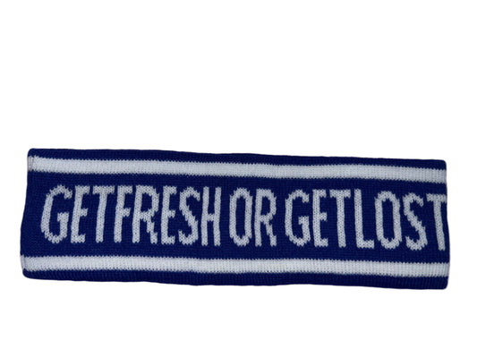 GET FRESH OR GET LOST Blue Headband