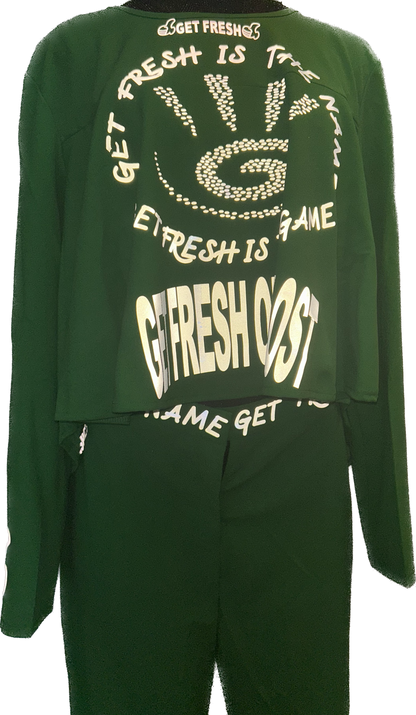 Green GET FRESH OR GET LOST Two Piece Reflector