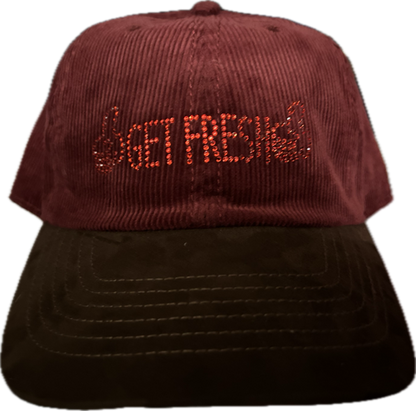 GET FRESH OR GET LOST Dad Hat With Rhinestone Embroidery
