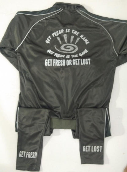 Gray GET FRESH OR GET LOST Reflector Tracksuit