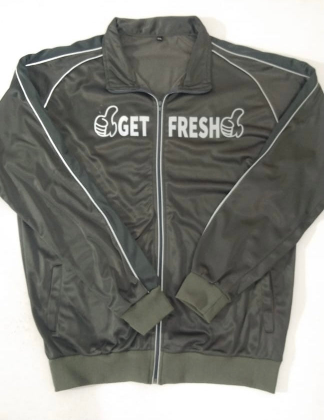 Gray GET FRESH OR GET LOST Reflector Tracksuit