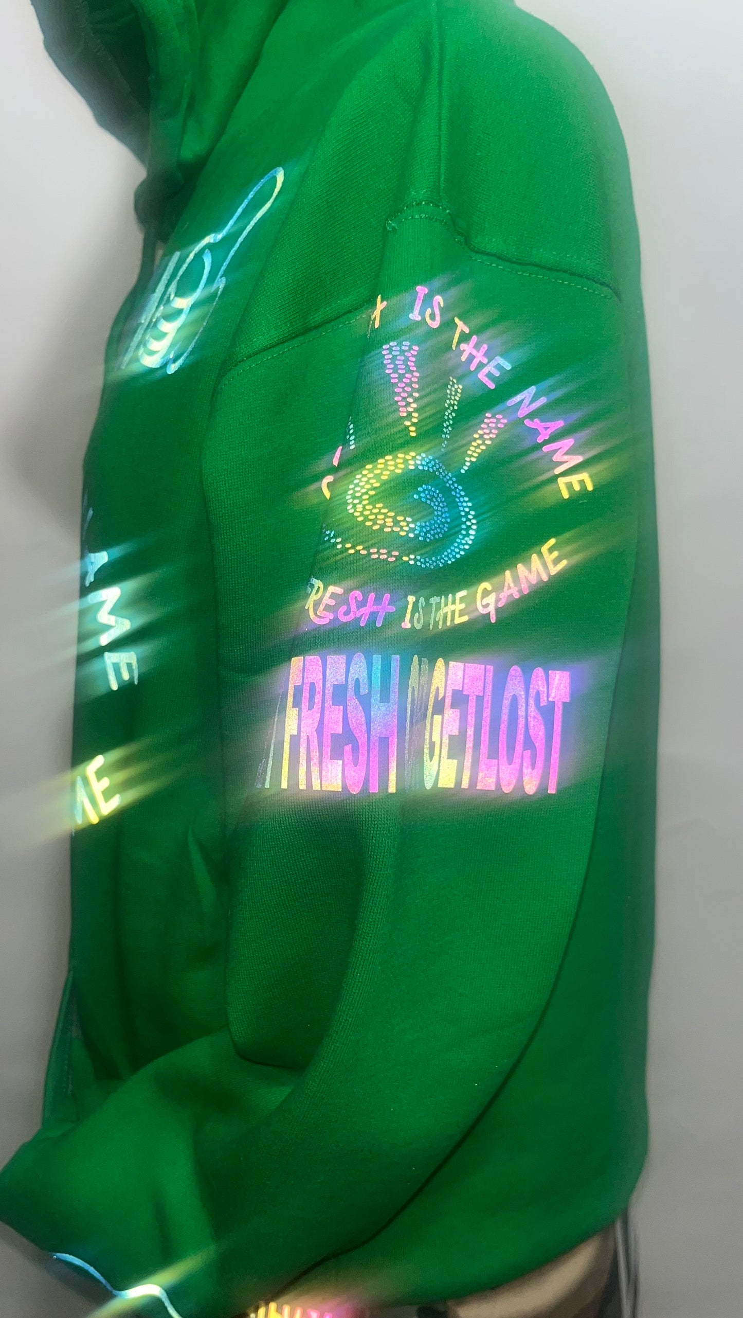 Money Green Get Fresh Or Get Lost Hoodie Reflector