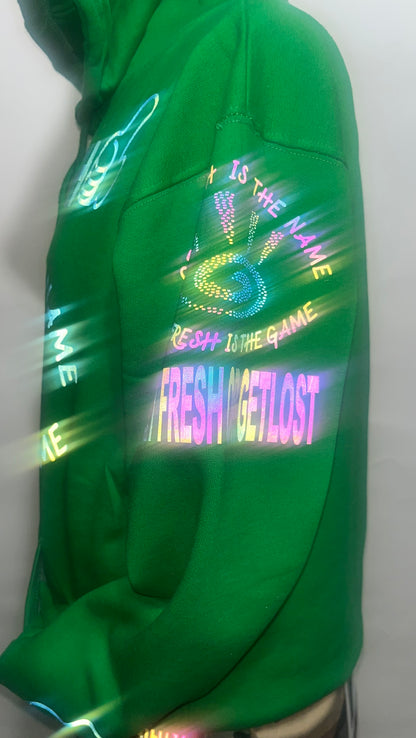 Money Green Get Fresh Or Get Lost Hoodie Reflector