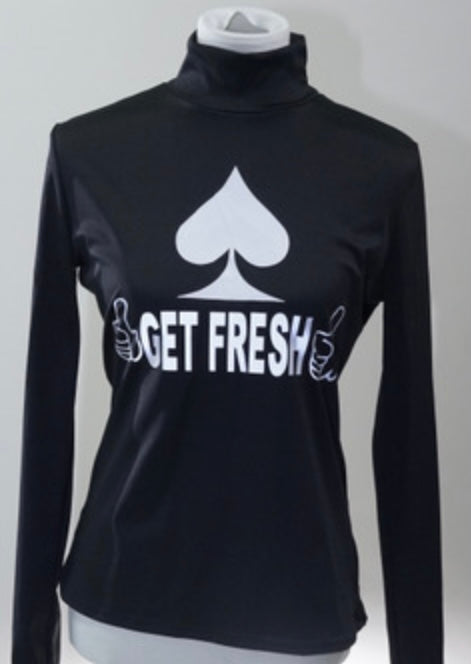 Black Two-Piece GET FRESH OR GET LOST Reflector Female Tracksuit